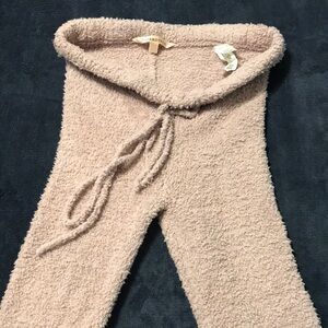 Blush pink fuzzy pants ladies xs could fit youth as well.
